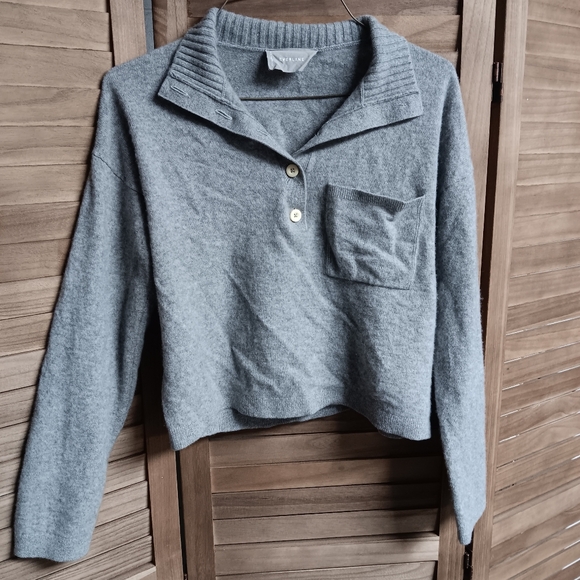 Everlane Gray Cashmere Sweater Womens Medium - Picture 2 of 6